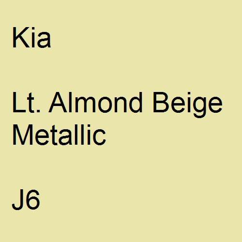 Kia, Lt. Almond Beige Metallic, J6.